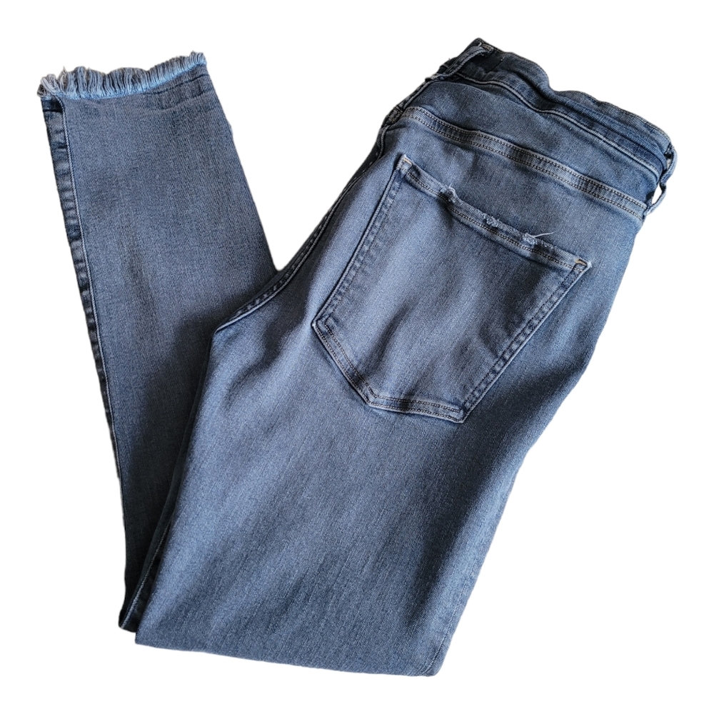 Agolde Sophie Crop frayed hem jeans size 31